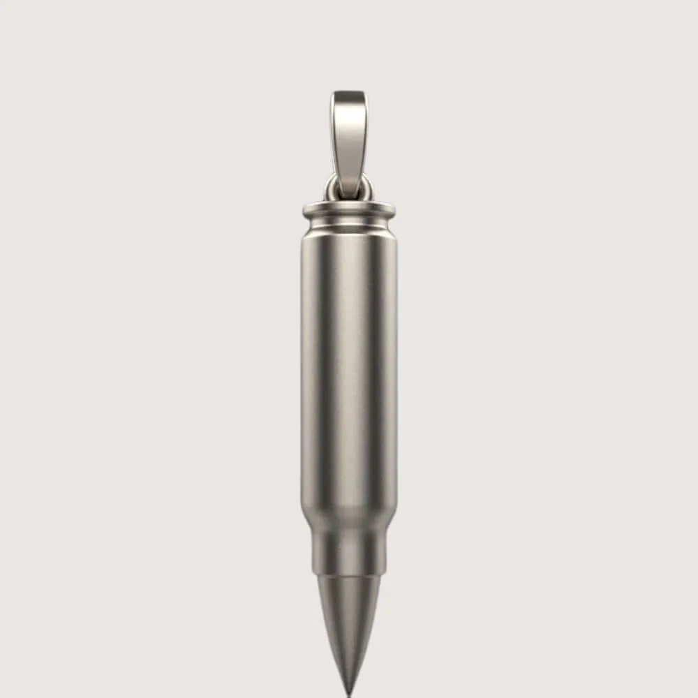 14k Gold Bullet Pendant