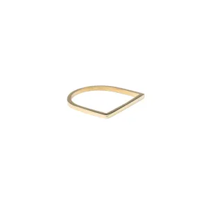 14k Gold Flat Bar Ring