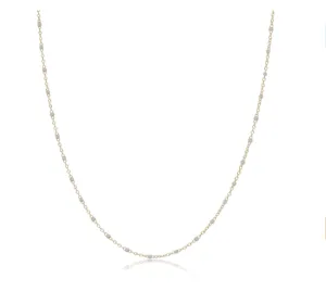 15" Choker Simplicity Chain Gold - 2mm Pearl-by enewton