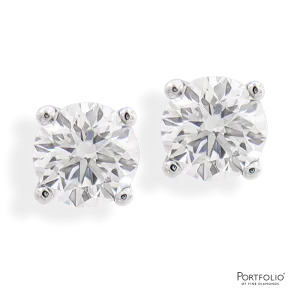 2.00ct Diamond Platinum Earrings