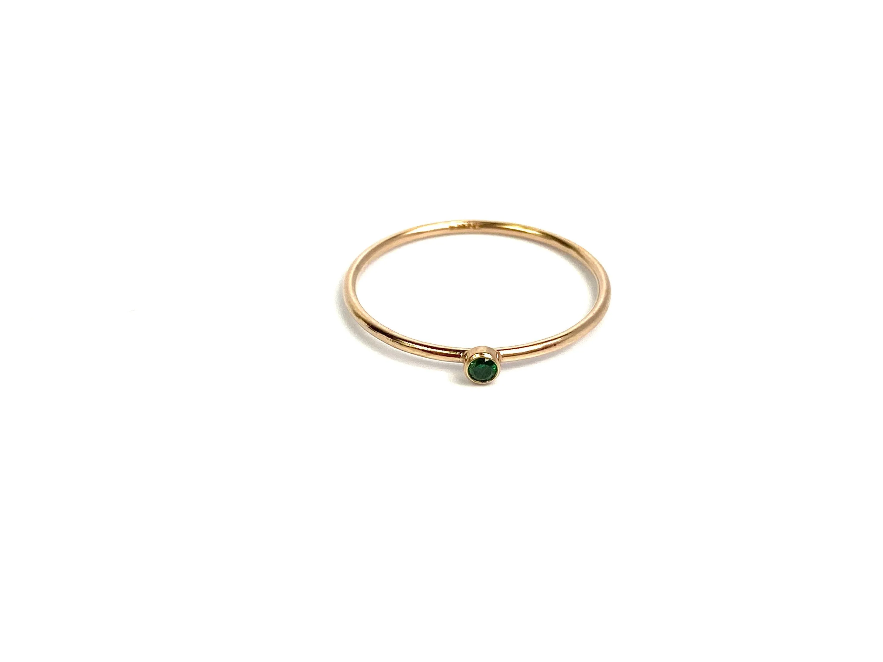 2mm Green 3A CZ Stacking Ring , Sku#4820R7M5