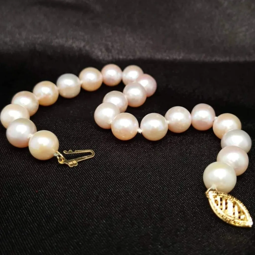 8mm Rose'/Pink Freshwater Pearls 14kt Yellow Gold