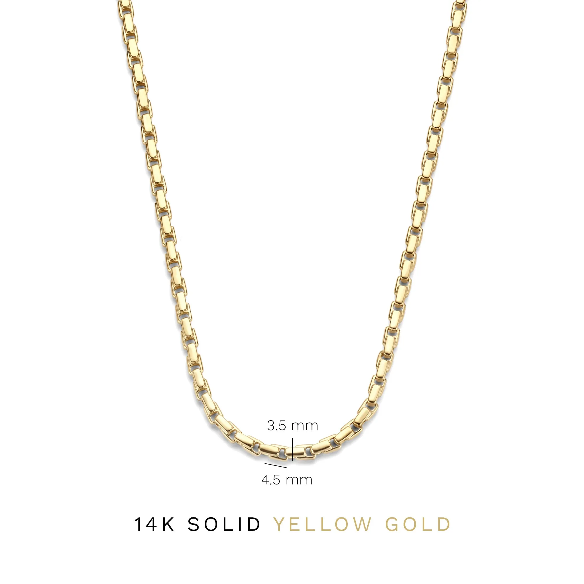 Aidee Gigi 14 karat gold necklace with chains