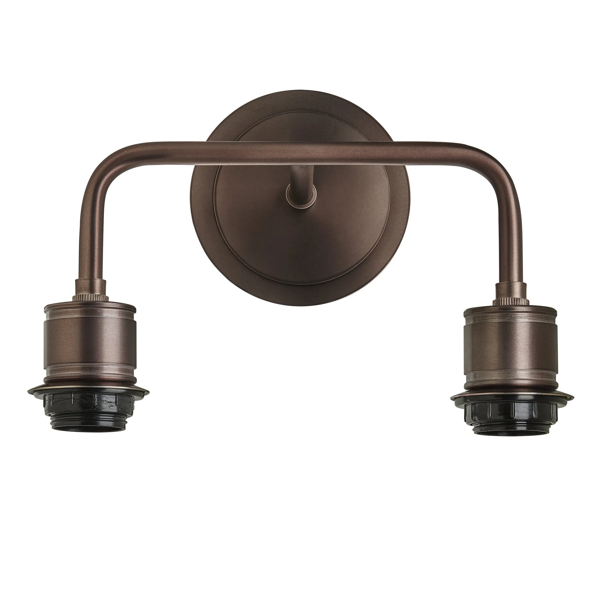 Albany Smoked Glass Globe Double Wall Light - 7 Inch - Mocha