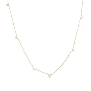 Aurelie Gi Sabrina Asymmetrical Station Necklace