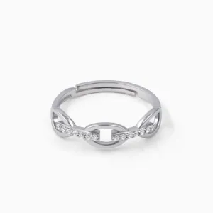 Beautiful Link Silver Ring