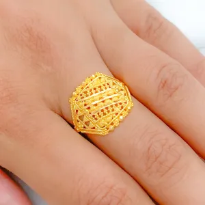 Beautiful Square Gold Ring