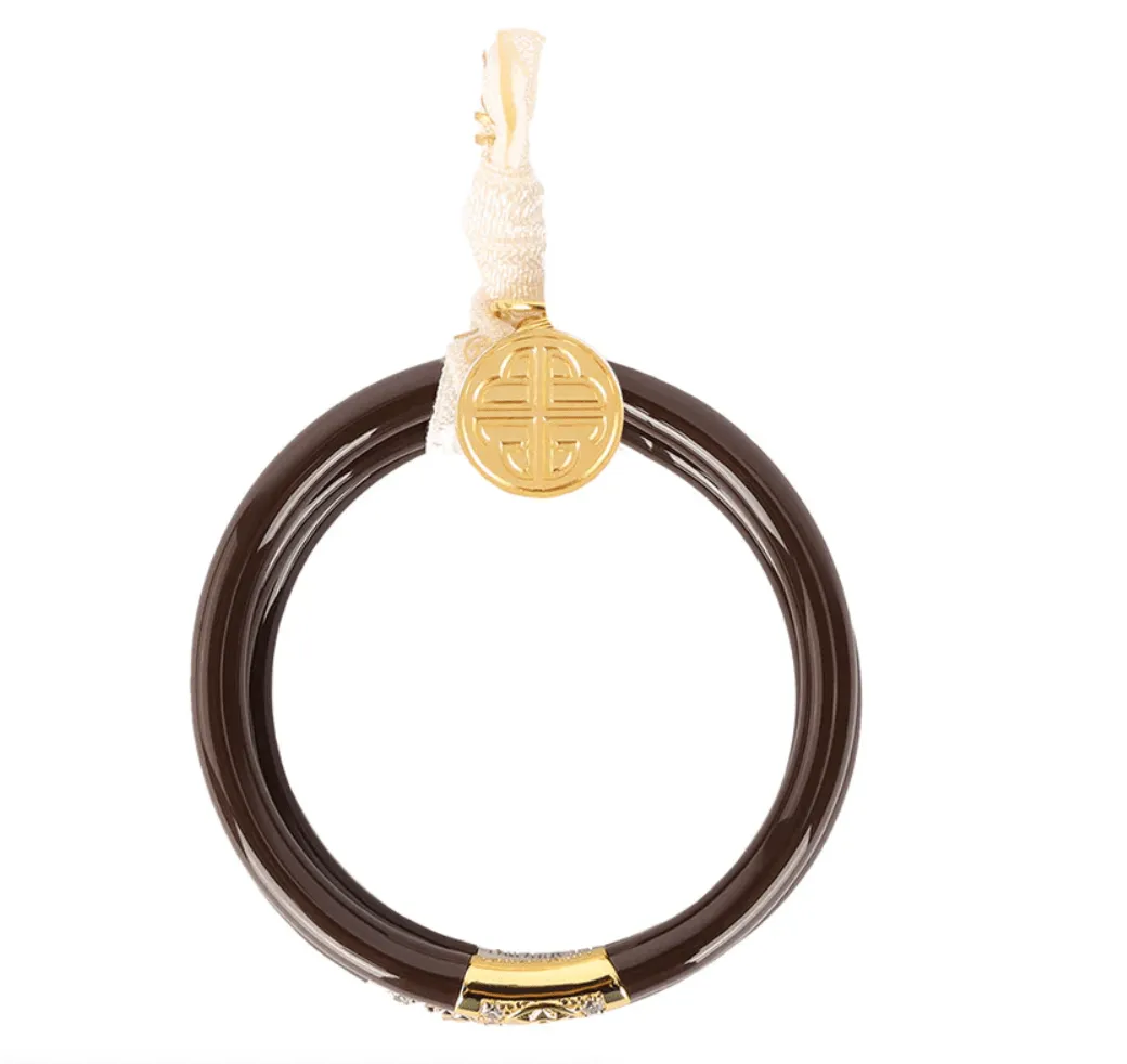 Budha Girl - All Weather Bangles® - Three Kings - CHOCOLATE