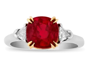 Burma Ruby Ring, 3.02 carats