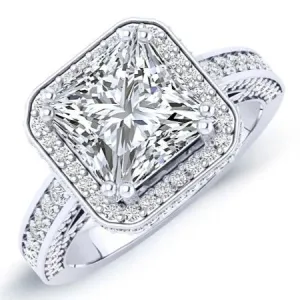 Buttercup - Princess Moissanite Engagement Ring