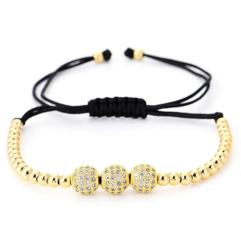 Classy Men Bracelet Triple Gold