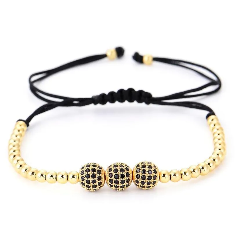 Classy Men Bracelet Triple Gold