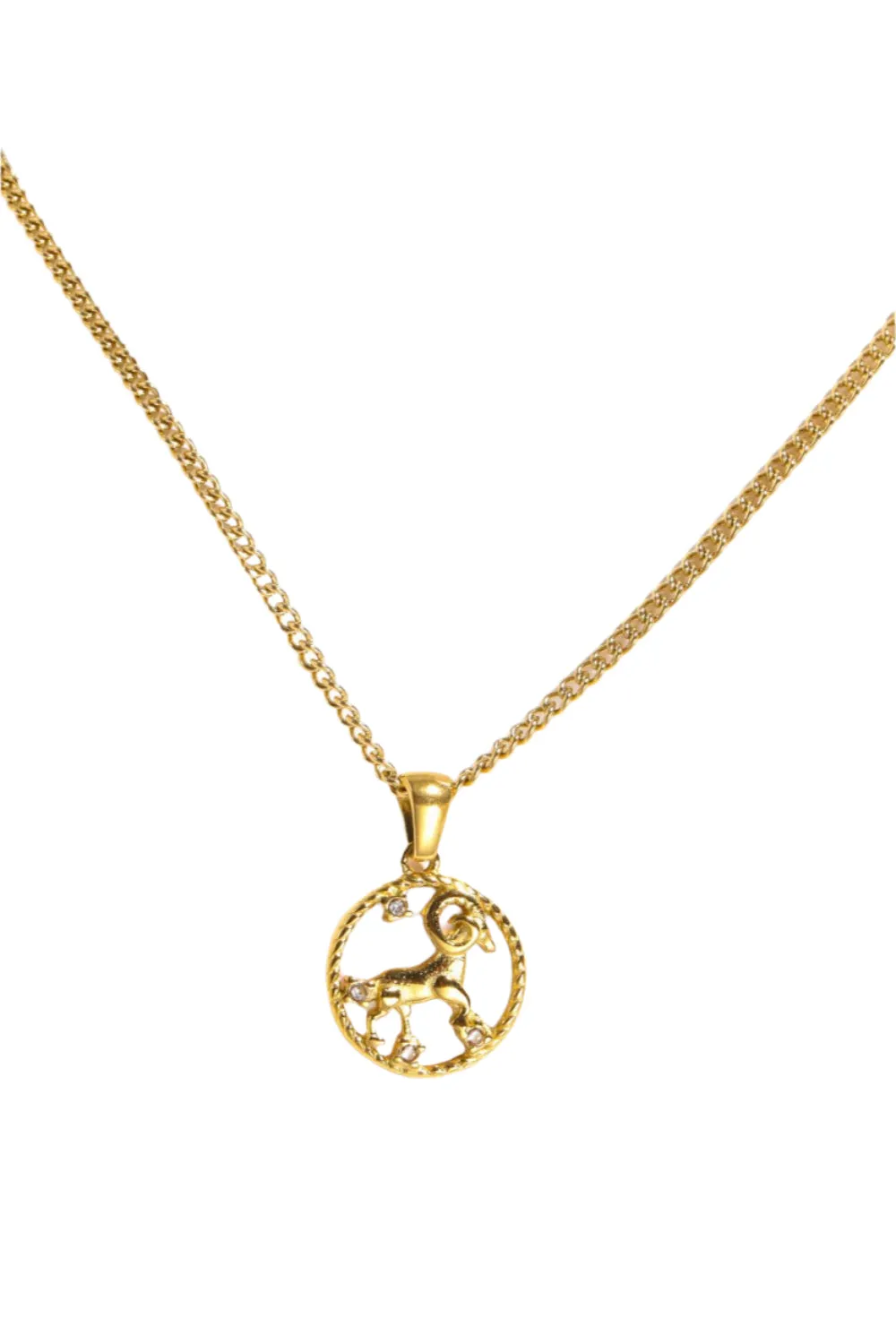 Constellation Astrology Pendant Stainless Steel Necklace