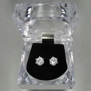 Dasha Large CZ Post Earrings