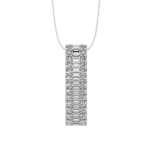 Diamond 1 Ct.Tw. Slide Pendant in 14K White Gold