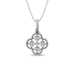 Diamond 1/10 ct tw Fashion Pendant in 10K White Gold