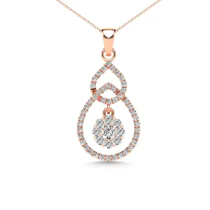 Diamond 1/3 Ct.Tw. Fashion Pendant in 14K Rose Gold