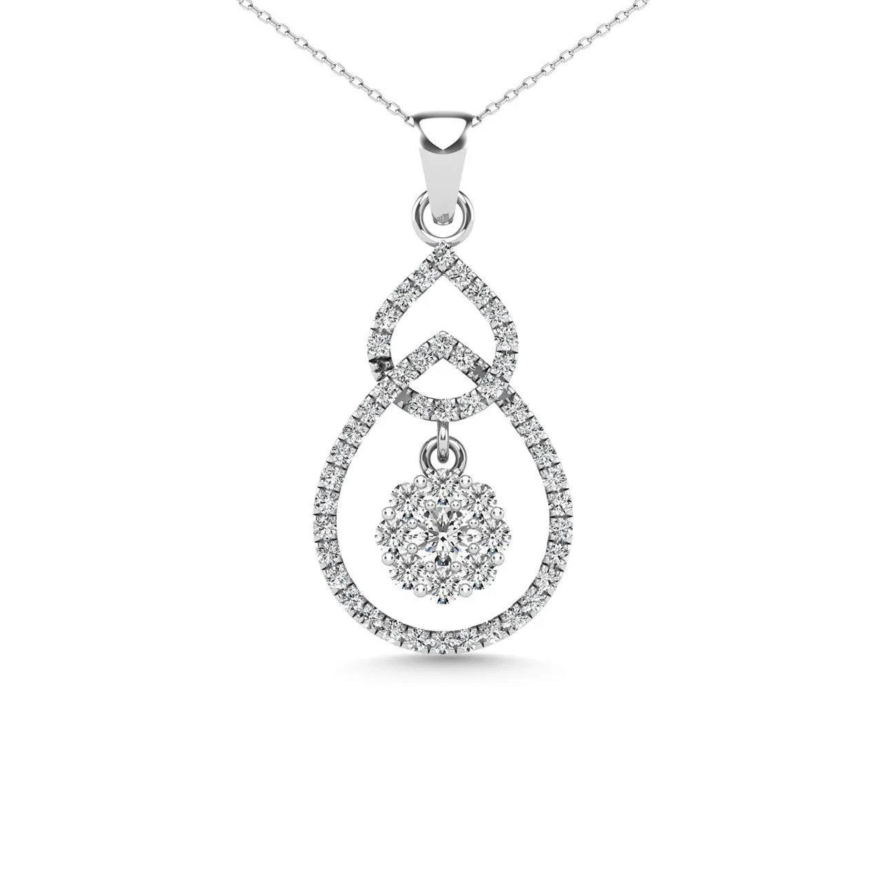 Diamond 1/3 Ct.Tw. Fashion Pendant in 14K White Gold