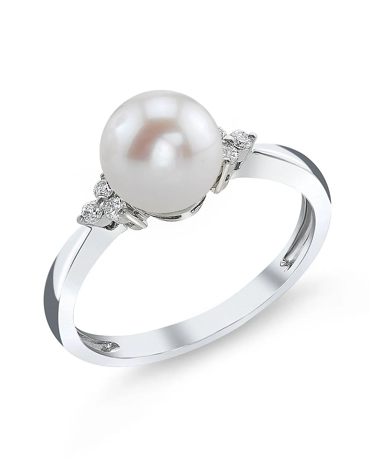 Freshwater Pearl & Diamond Grace Ring