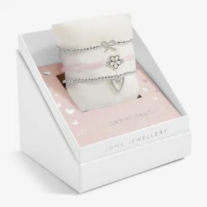 Gift Box Lovely Grandaughter Silver Plated Set Of 3 Bracelet C711