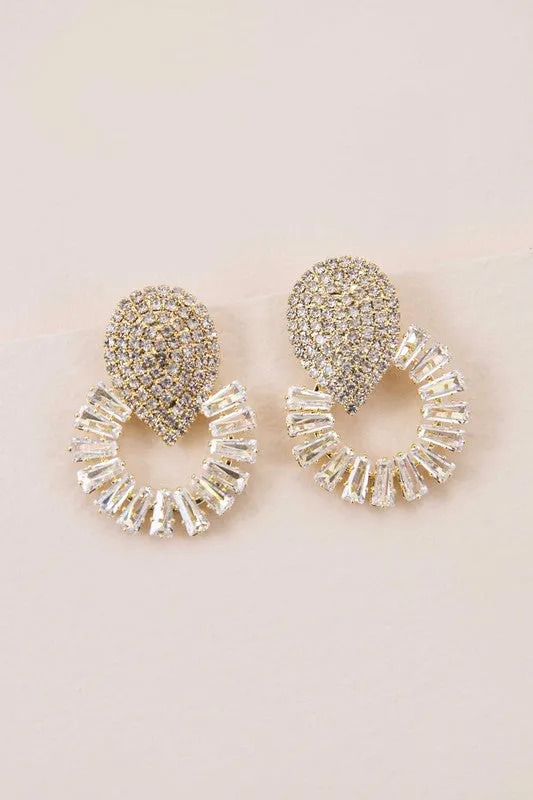 Gold Regal Drop Earrings