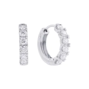 Gracie Diamond Hoop Earrings 1 1/2ct