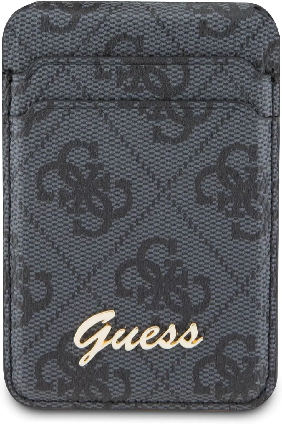 Guess 4G Classic Logo Wallet Card Slot Stand Case with MagSafe Black - GUWMSHG4SHK