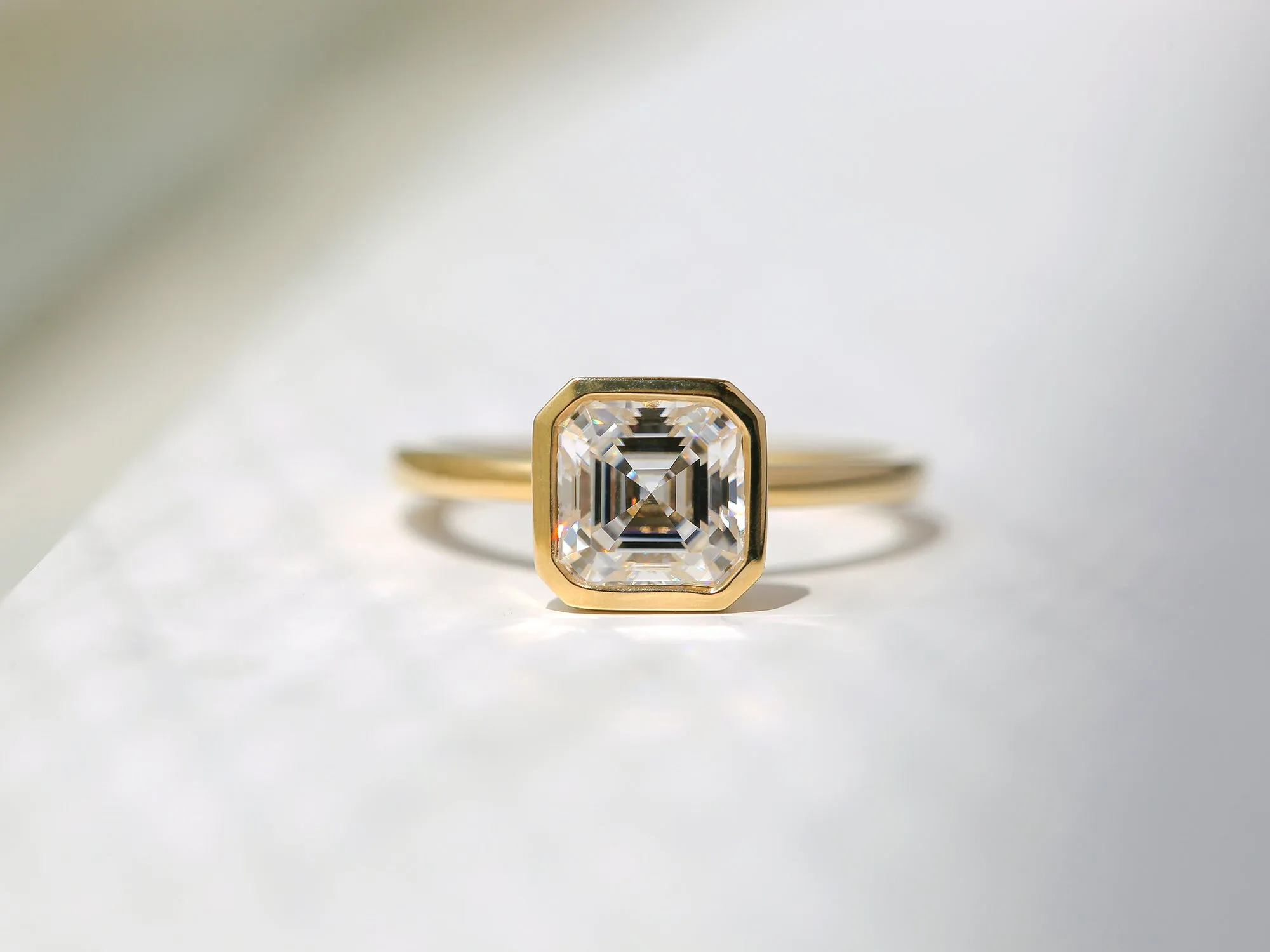 Kobelli Grown - A.M.O.R.E. 4X Pageant 4.00ct Asscher Ring