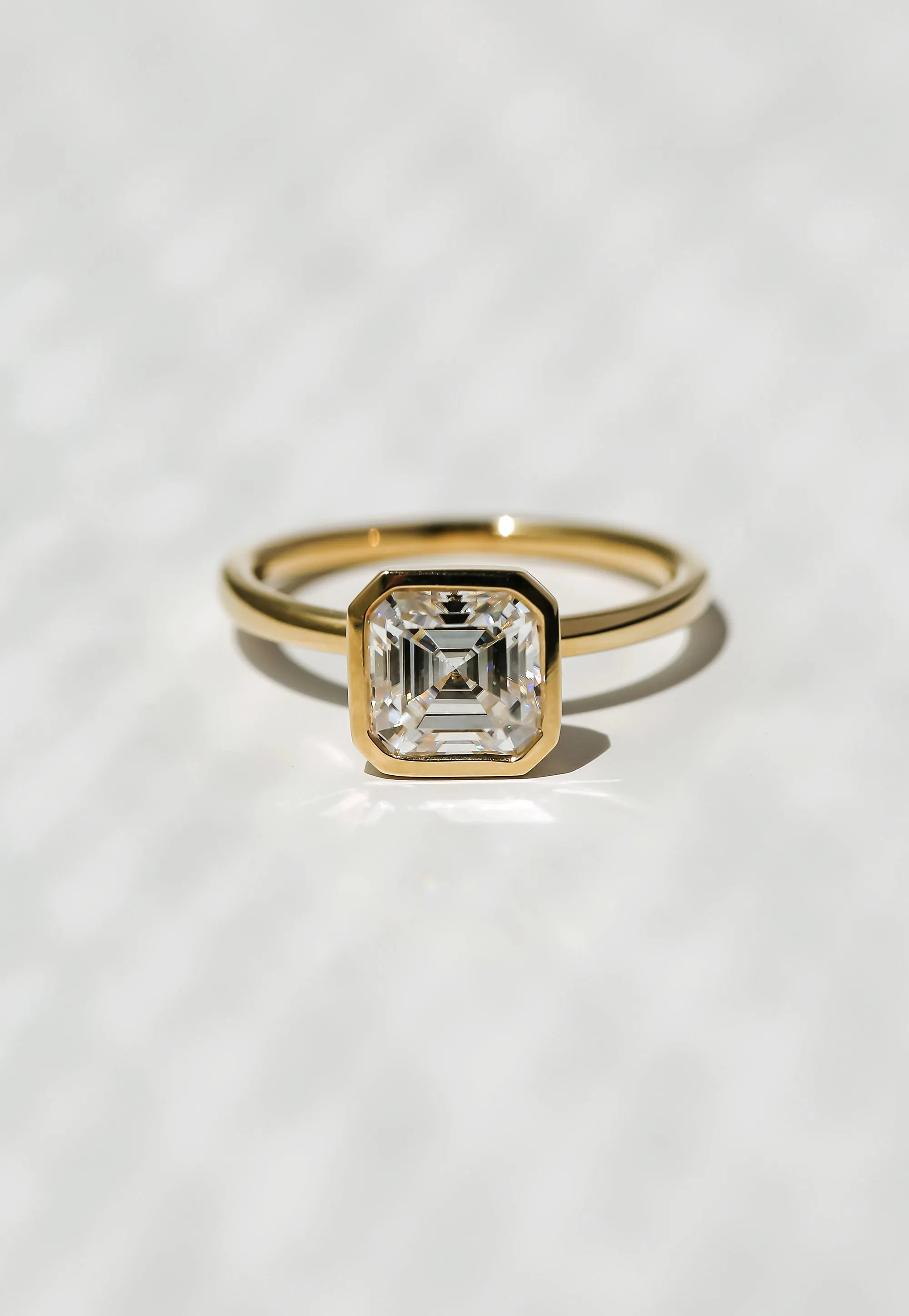 Kobelli Grown - A.M.O.R.E. 4X Pageant 4.00ct Asscher Ring