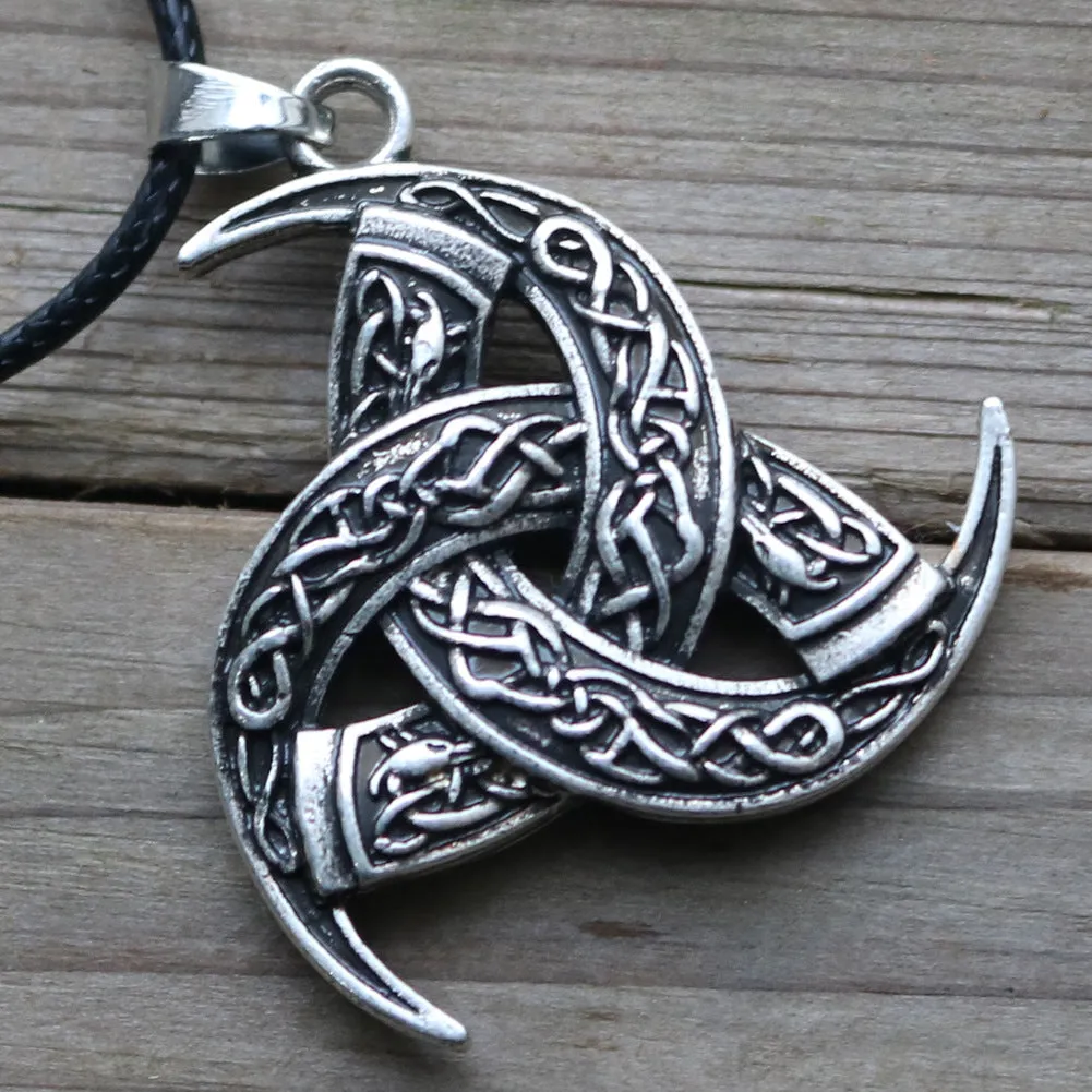 Legendary Norse Odin Cape Necklace with Dragon Pendants for Men