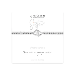 Life Charms "Super Sister" Bracelet