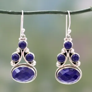 Love Foretold Lapis Lazuli Dangle Earrings