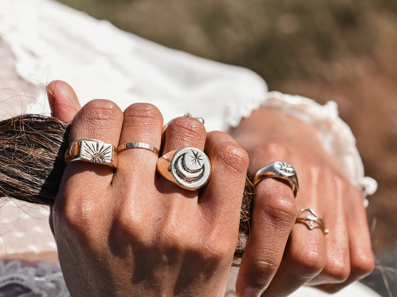 Luna Star Cast Ring