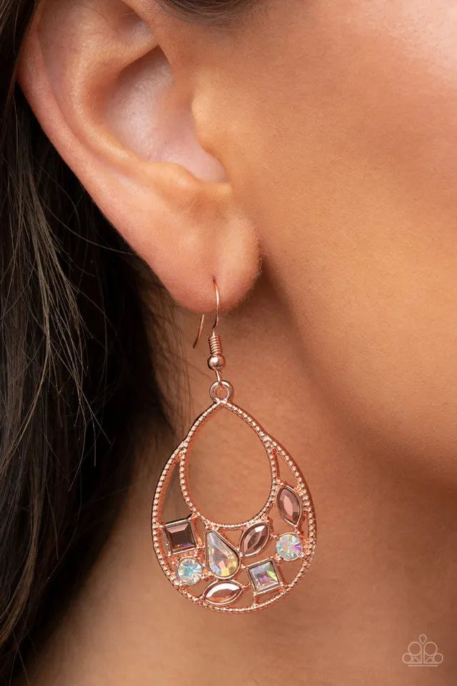 Paparazzi Earring ~ Regal Recreation - Copper