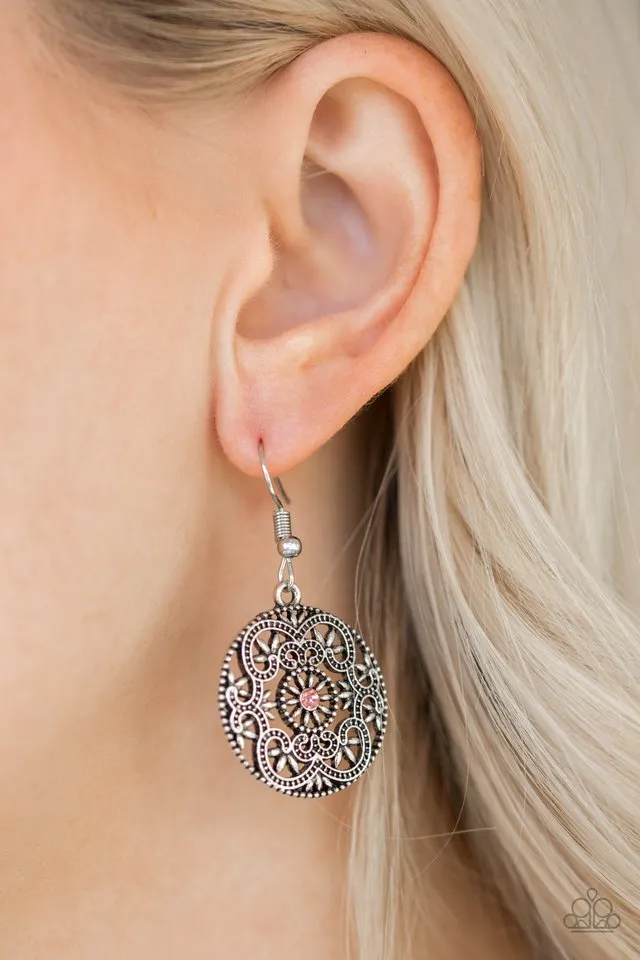 Paparazzi Earring ~ Rochester Royale - Pink