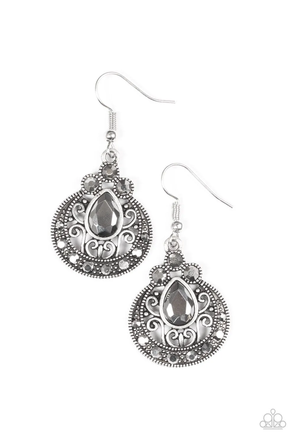 Paparazzi Earring ~ Royal Refinery - Silver