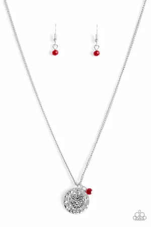 Paparazzi Necklace ~ A Show Of Good Faith - Red