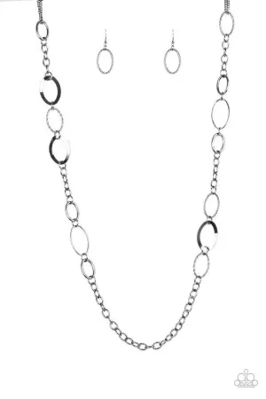 Paparazzi Necklace ~ Chain Cadence - Black