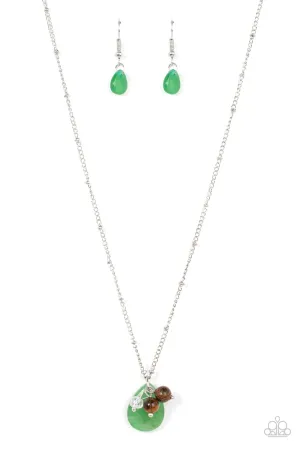 Paparazzi Necklace ~ Cherokee Canyon - Green