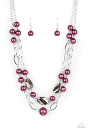 Paparazzi Necklace ~ Fluent In Affluence - Purple