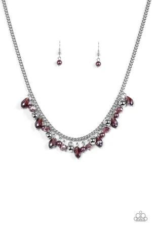 Paparazzi Necklace ~ Glammed If I Do, Glammed If I Dont - Purple