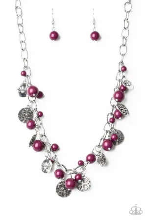 Paparazzi Necklace ~ Guru Garden - Purple