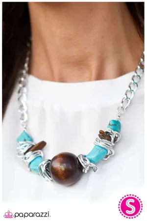 Paparazzi Necklace ~ Hints of Havasupai - Blue