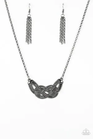 Paparazzi Necklace ~ Nautically Naples - Black