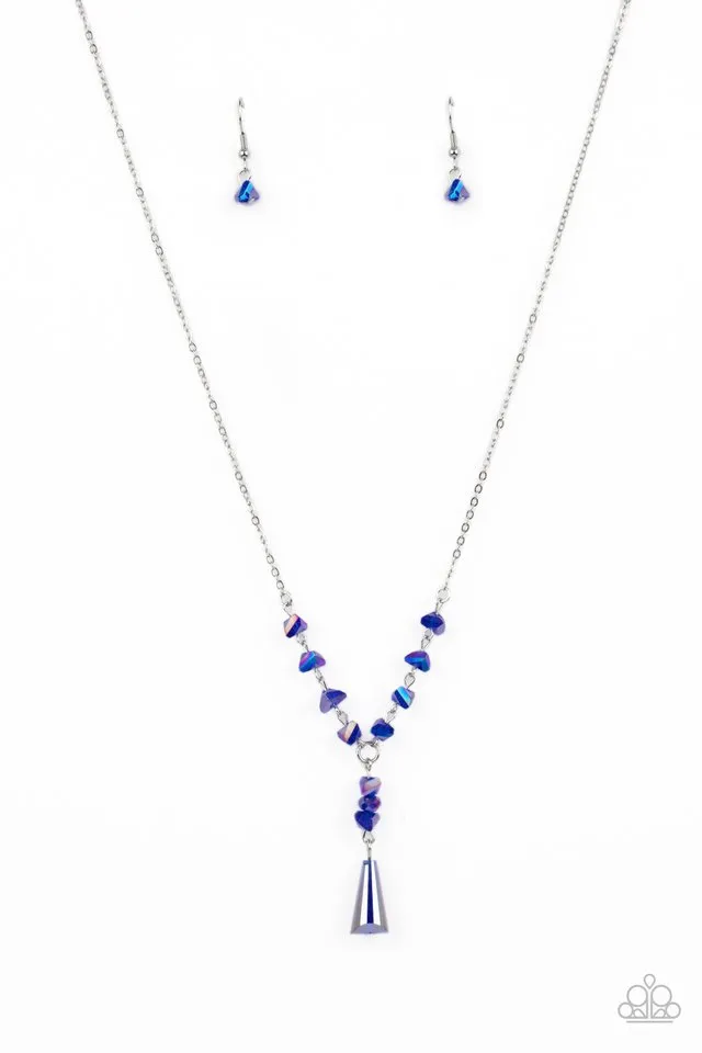 Paparazzi Necklace ~ Olympian Oracle - Blue