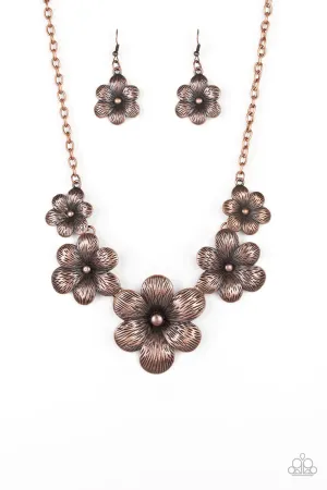 Paparazzi Necklace ~ Secret Garden - Copper