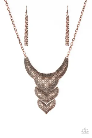 Paparazzi Necklace ~ Texas Temptress - Copper