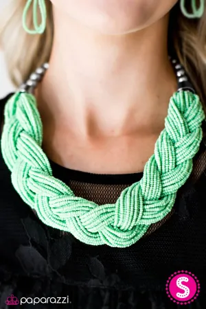 Paparazzi Necklace ~ The Great Outback - Green