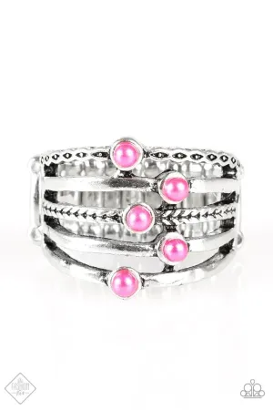 Paparazzi Ring ~ Dearly Devoted - Pink