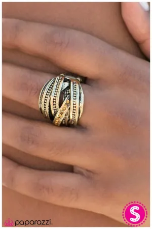 Paparazzi Ring ~ Lane Change - Brass